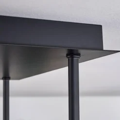 Lampes Dorées-hofstein Plafonnier - Verre 12 cm Chehalis Or, Noir, 5 lumières