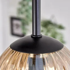 hofstein Plafonnier - Verre 10 cm Chehalis Ambre, 5 lumières