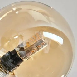 Lampes Dorées-hofstein Plafonnier - Verre 10 cm Chehalis Or, Noir, 6 lumières