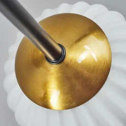 Lampes Dorées-hofstein Plafonnier - Verre 10 cm Chehalis Or, Noir, 6 lumières