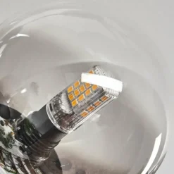 hofstein Plafonnier - Verre 10 cm Chehalis Clair, Fumé, 6 lumières