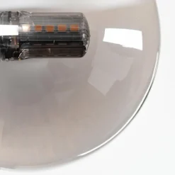 hofstein Plafonnier - Verre 10 cm Chehalis Fumé, 8 lumières