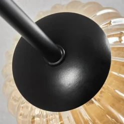 hofstein Plafonnier - Verre 10 cm Chehalis Ambre, 6 lumières