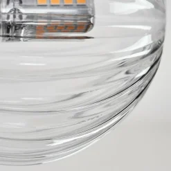 hofstein Plafonnier - Verre 10 cm Chehalis Clair, 8 lumières