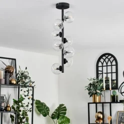 hofstein Plafonnier - Verre 10 cm Chehalis Clair, 8 lumières