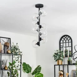 hofstein Plafonnier - Verre 12 cm Chehalis Clair, 8 lumières