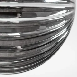 Suspension Verre Fumé-hofstein Plafonnier - Verre 12 cm Chehalis Fumé, 8 lumières