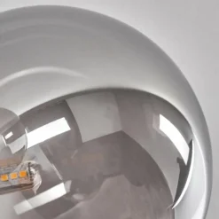 Lampes Art Déco-hofstein Plafonnier - Verre 15 cm Chehalis Or, Noir, 6 lumières