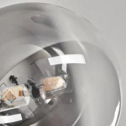 Lampes Art Déco-hofstein Plafonnier - Verre 15 cm Chehalis Or, Noir, 6 lumières