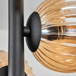 hofstein Plafonnier - Verre 10 cm Chehalis Ambre, 8 lumières