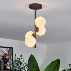 hofstein Plafonnier - Verre 10 cm Chehalis Blanc, 4 lumières