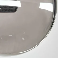 hofstein Plafonnier - Verre 12 cm Chehalis Ambre, Fumé, 4 lumières