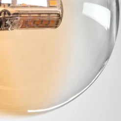 hofstein Plafonnier - Verre 10 cm Chehalis Ambre, Clair, 4 lumières