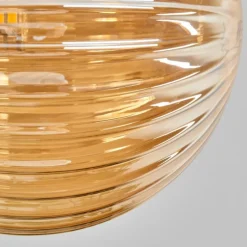 Lampes Dorées-hofstein Plafonnier - Verre 15 cm Chehalis Or, Noir, 8 lumières