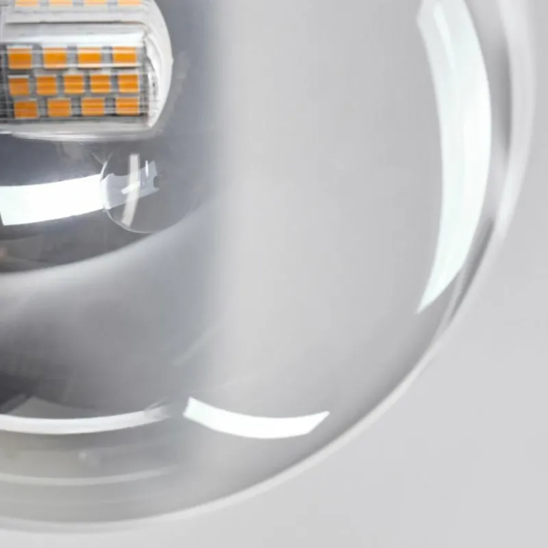 Lampes Dorées-hofstein Plafonnier - Verre 15 cm Chehalis Or, Noir, 8 lumières