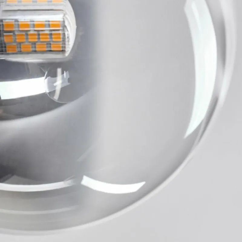 Lampes Dorées-hofstein Plafonnier - Verre 15 cm Chehalis Or, Noir, 8 lumières