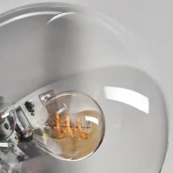 hofstein Plafonnier - Verre 15 cm Gastor Clair, Fumé, 6 lumières