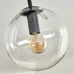 hofstein Plafonnier - Verre 15 cm Gastor Clair, 5 lumières