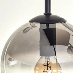 hofstein Plafonnier - Verre 15 cm Koyoto Clair, Fumé, 5 lumières