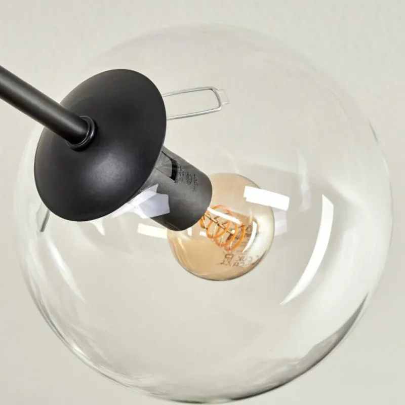 hofstein Plafonnier - Verre 15 cm Koyoto Clair, 6 lumières