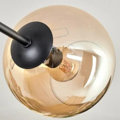 hofstein Plafonnier - Verre 15 cm Koyoto Ambre, Clair, 6 lumières