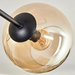 hofstein Plafonnier - Verre 15 cm Koyoto Ambre, 6 lumières