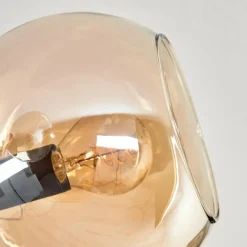 hofstein Plafonnier - Verre 15 cm Koyoto Ambre, 6 lumières