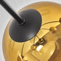 hofstein Plafonnier - Verre 15 cm Koyoto Or, Clair, 6 lumières