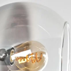 hofstein Plafonnier - Verre 15 cm Koyoto Chrome, Clair, 6 lumières