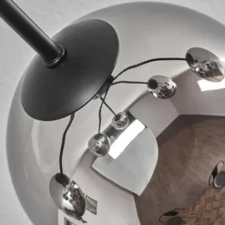 hofstein Plafonnier - Verre 15 cm Koyoto Chrome, 6 lumières