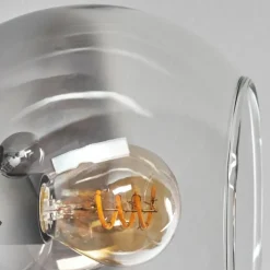 Suspension Verre Fumé-hofstein Plafonnier - Verre 15 cm Koyoto Clair, Fumé, 6 lumières