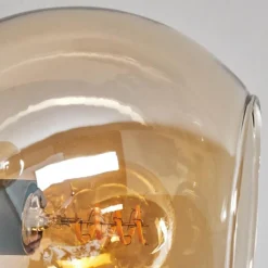 hofstein Plafonnier - Verre 15 cm Koyoto Ambre, 6 lumières