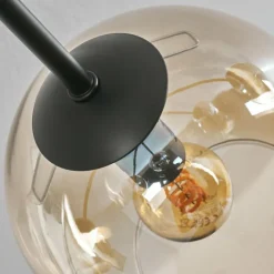 hofstein Plafonnier - Verre 15 cm Koyoto Ambre, 6 lumières