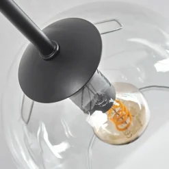 hofstein Plafonnier - Verre 15 cm Koyoto Ambre, Clair, 6 lumières