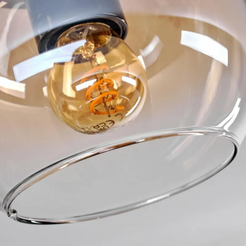 hofstein Plafonnier - Verre 15 cm Koyoto Ambre, Clair, 1 lumière