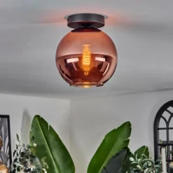 hofstein Plafonnier - Verre 20 cm Koyoto Cuivré, 1 lumière