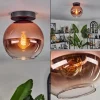 hofstein Plafonnier - Verre 20 cm Koyoto Clair, Cuivré, 1 lumière