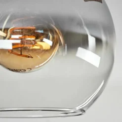 hofstein Plafonnier - Verre 15 cm Montgomery Écru, Noir, 2 lumières