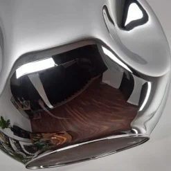 hofstein Plafonnier - Verre 25 cm Ripoll Chrome, 1 lumière