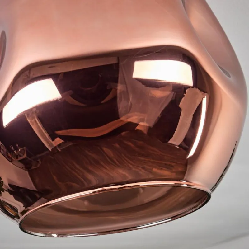 hofstein Plafonnier - Verre 25 cm Ripoll Cuivré, 1 lumière