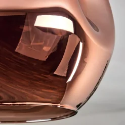 hofstein Plafonnier - Verre 25 cm Ripoll Or, Noir, 1 lumière