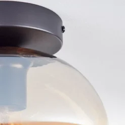 hofstein Plafonnier - Verre Apedo Ambre, 1 lumière