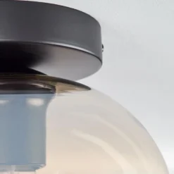 hofstein Plafonnier - Verre Apedo Ambre, Clair, 1 lumière