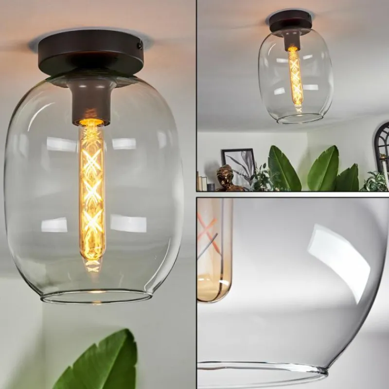 hofstein Plafonnier - Verre Apedo Clair, 1 lumière