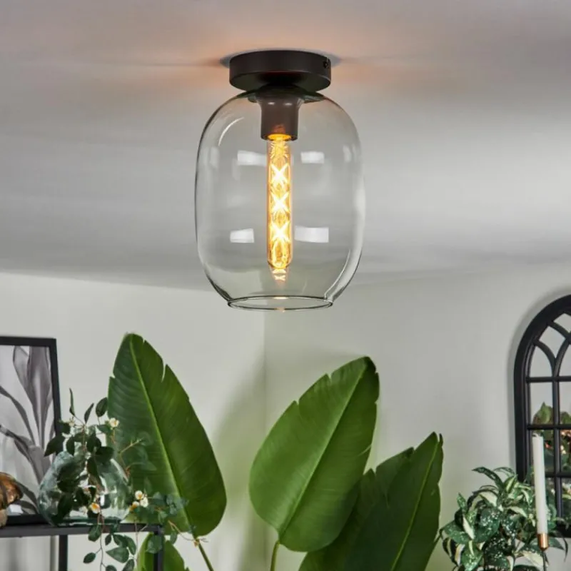 hofstein Plafonnier - Verre Apedo Clair, 1 lumière