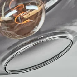 hofstein Plafonnier - Verre Apedo Clair, Fumé, 1 lumière