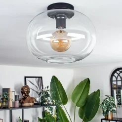 hofstein Plafonnier - Verre Apedo Clair, 1 lumière