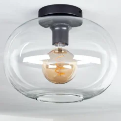 hofstein Plafonnier - Verre Apedo Clair, 1 lumière