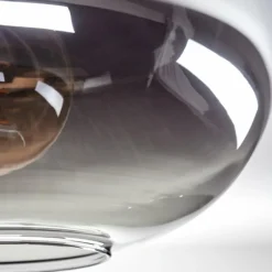 hofstein Plafonnier - Verre Apedo Fumé, 1 lumière