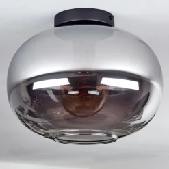 hofstein Plafonnier - Verre Apedo Fumé, 1 lumière